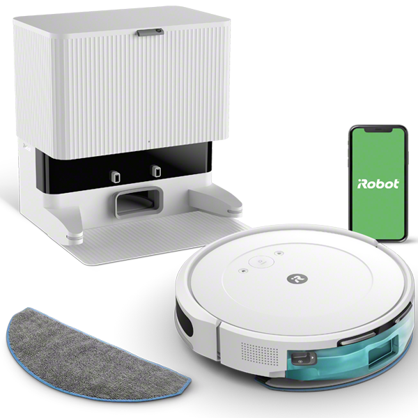 Robot Roomba Combo Essential 2 + base autovaciado (aspira y friega)