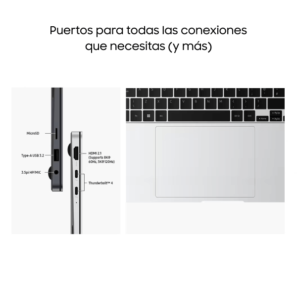 Galaxy Book4 Pro 14" i7 16GB RAM + 512GB SSD WinPro Gray
                                    image number 8